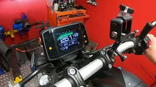 Custom ecu tuning on a euro 5 Yamaha Mt09 .