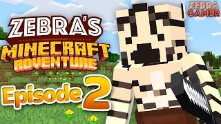 Zebra's Minecraft Adventure Part 2 - Upgrading Tools! New Equipment and Armor!