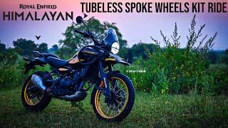 Royal Enfield Himalayan Tubeless Spoke Wheels Kit Ride Review | Get it for ₹12,424/-