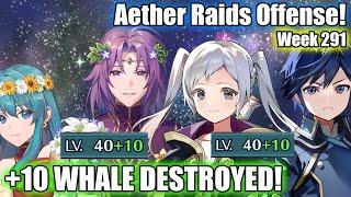 +10 WHALE V!LYON & Y!F!ROBIN DESTROYED! | Aether Raids - Week 291 [FEH]