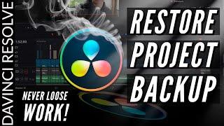 How to Load Project Backups in DaVinci Resolve | Restore Your Project