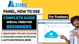 Special Video For Beginners How To Use Azure Portal | Create Free RDP / VPS Complete Guide | SRG