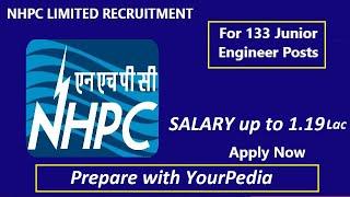 NHPC JE Recruitment 2022 | Junior Engineer Posts | Salary up to Rs 1,19,500/- | JE Civil EE ME