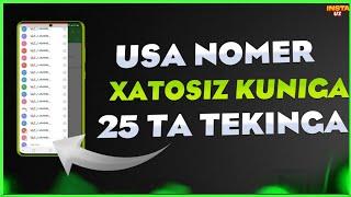 USA NOMER OLISH // CHEKSIZ ️ KUNIGA 25 YA YANGI NOMERLAR // TEKINGA JUDA OSON