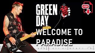 Green Day - Welcome to Paradise (Isolated Bass Tabs| Notation)@ChamisBass#chamisbass #greendaybass