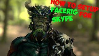 How to set up FaceRig for skype