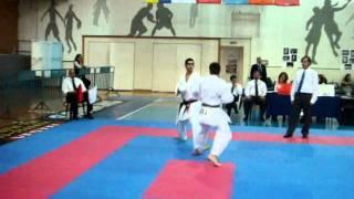 Karate European Championship JKS 2010 Siro Obukhov Sergey (Ukraine) VS Israel.wmv