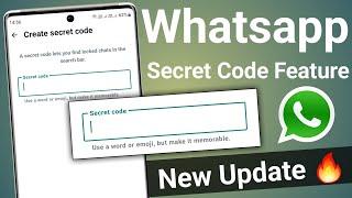 Whatsapp new feature | Whatsapp secret code feature | Whatsapp hide chat new update 