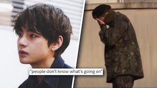 Fans CONFUSED After V Seen At Camp CRYING & Saying Bye To Jungkook? PICS TREND! HYBE Gets BACKLASH!