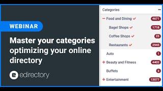 eDirectory Webinar - Master your Categories