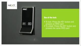 How to operate a Digilock Axis Touch RFID lock