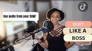 How to do a TikTok duet or open verse challenge with prerecorded audio | How to duet