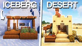 Minecraft: 3 Starter Houses for 3 Different Biomes!