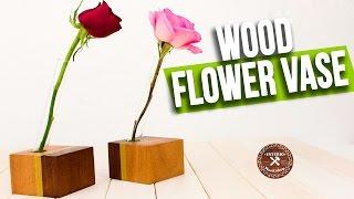 How to make Easy Wood Flower Vase |  Woodworking art projects | Interio Workshop