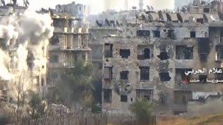 Raw: Gunfire, Explosions Burst in Aleppo Fight