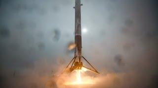 SpaceX Falcon 9 v1.1 First Stage Landing on JRTI - Jason-3 - 17.01.2016