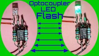 Optocoupler led flash