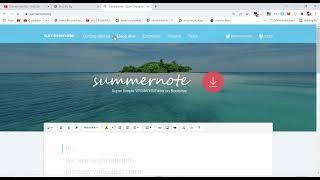 How to Integrate ( add ) summernote  liteText editor in Bootstrap 5| by Downloading source Code