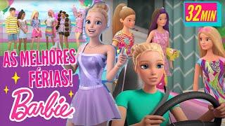 AS FÉRIAS MAIS DIVERTIDAS COM BARBIE E SEUS AMIGOS! ‍️| Desenho da Barbie Em Português