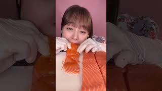 #asmr 연어 소스 먹방 salmon mukbang마지막 소스는 도저히... *숏츠 선공개