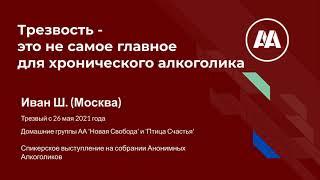 Трезвость - это не самое главное для хронического алкоголика. Иван Ш. (Москва)  Спикерское 19 09 23