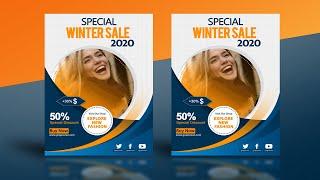 Creative Business Flyer Template Design In Photoshop - Adobe Photoshop Tutorial