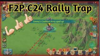 Lords Mobile F2P T3/T2  C24 Rally Trap  Lords Mobile Gameplay