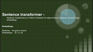 Sentence Transformers (S-BERT) model basic understanding with python