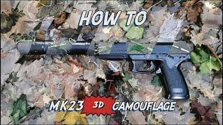 How to make 3d camouflage for your MK23 socom (English and Russian Subs)