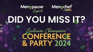 Menopause Experts Group Champions Conference & Party Showcase 2024