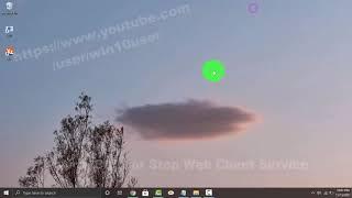 Windows 10 Home : How to Start or Stop Web Client Service