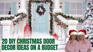 20 Budget-Friendly DIY CHRISTMAS DOOR DECOR Ideas with Dollar Tree and Thrifted Treasures