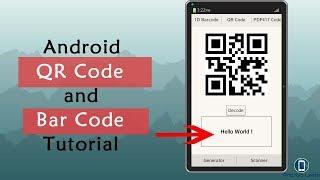 How to make Scan QR Code and Bar Code by Camera app in android studio