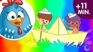 Row Row Row Your Boat | Chalo Naav Leke | Hindi Nursery Rhymes For Kids | Lottie Dottie Murgi