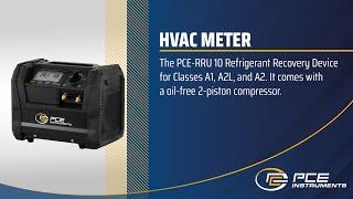 Product presentation PCE-RRU 10 Refrigerant Recovery Device for HVAC | PCE Instruments