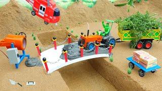 DIY concrete bridge science project with the help of rescue aircraft
