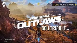 I tried Star Wars Outlaws, and it's Big, but...