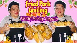 fried Pork Giniling with Pechay Baguio