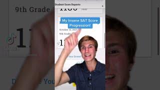 My Insane SAT Score Progression! #shorts