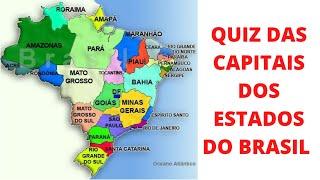 QUIZ das capitais dos Estados do BRASIL. PERGUNTAS E RESPOSTAS DAS CAPITAIS.