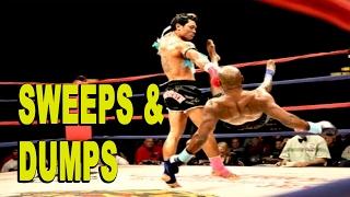 Muay Thai Sweeps and Dumps Highlight