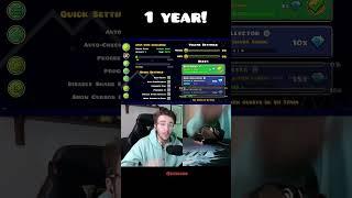 Geometry Dash 1 day vs 1 year #shorts