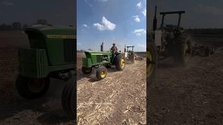 JOHN DEERE 4020 Tandem Tractor Plowing #bigtractorpower #johndere #tractor #automobile #agriculture