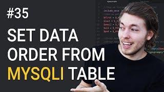 35: Set Data Order From MySQL Database | PHP Tutorial | Learn PHP Programming | PHP for Beginners