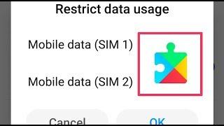 Google Play Service Restrict Data Usage Problem Solve || Internet Data Problem