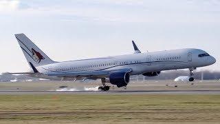 Juliet Romeo Aviation Boeing 757-200 (B752) windy landing in Montreal (YUL/CYUL)