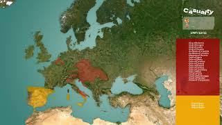 The history of Habsburg (900-1919) using Google Maps