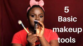 BASIC MAKEUP TOOLS/BRUSHES FOR BEGINNERS||BEGINNER FRIENDLY||AVA ANTHONY