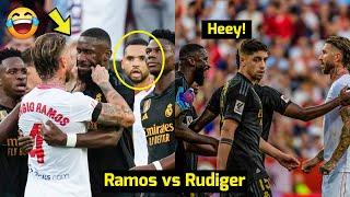  Ramos Fight with Rüdiger and Sevilla vs Real Madrid GOALS!