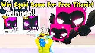 Win Squid Games And Got Titanic Guard Dominus In Pet Simulator 99!